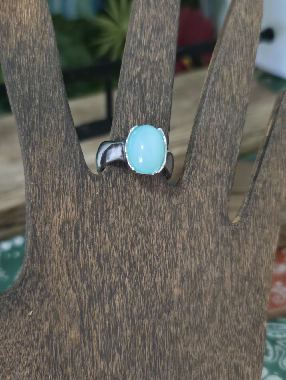 4/$15 Adjustable Turquoise Statement Ring Boho Western Southwestern 70s Festival